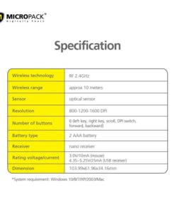 Micropack MOUSE WIRELESS (เมาส์ไร้สาย เสียงเงียบ+บลูทูธ) MP-726W Nextplay Shop (เน็กซ์เพลย์) ร้านคอมพิวเตอร์ อุปกรณ์ แบตเตอร์รี่ อแดปเตอร์ คอมพิวเตอร์ นวมินทร์ นวลจันทร์ รามอินทรา ราคาดี ราคาถูก ของแท้ ประกันศูนย์ https://nextplay.co.th/