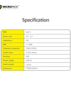 Micropack Speaker USB Power (ลำโพง) MS-213 Nextplay Shop (เน็กซ์เพลย์) ร้านคอมพิวเตอร์ อุปกรณ์ แบตเตอร์รี่ อแดปเตอร์ คอมพิวเตอร์ นวมินทร์ นวลจันทร์ รามอินทรา ราคาดี ราคาถูก ของแท้ ประกันศูนย์ https://nextplay.co.th/