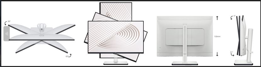 (จอมอนิเตอร์) Monitor DELL S2425HS - 23.8" (IPS, HDMI) 100Hz SPK Pivot - Image 12