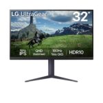 (จอมอนิเตอร์) Monitor LG UltraGear 32GS85Q-B - 31.5" (NANO IPS, HDMI, DP) G-SYNC / FREESYNCE 2K 180Hz