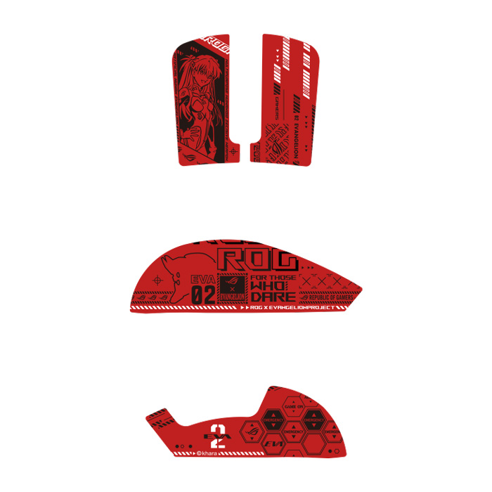 Mouse Grip Tape (สติกเกอร์ติดเมาส์ ) ASUS AC07 ROG Harpe Ace Mouse Grip Tape EVA-02 EDITION