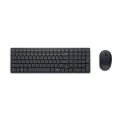 Silent Keyboard and Mouse (เมาส์ไร้สาย & คีย์บอร์ดไร้สาย) Dell Pro Compact Silent Keyboard (TH/EN) and Mouse KM555