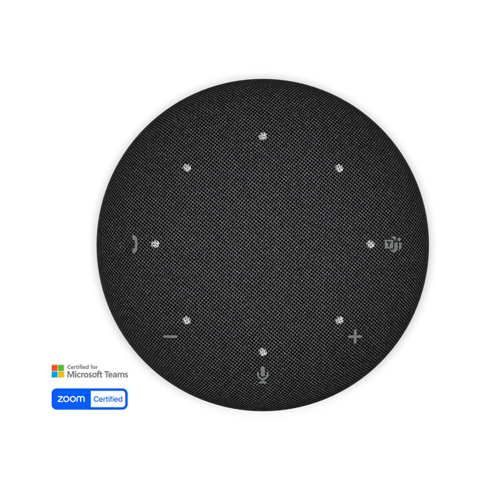 ลำโพง Speakerphone ไร้สาย Dell Pro Plus SL525 สีดำ สำหรับการประชุมทางไกล ไมโครโฟนตัดเสียงรบกวน AI