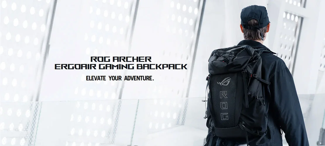 Asus BP3800 ROG Archer ErgoAir Backpack 18 นิ้ว สีดำ