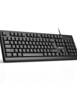 keyboard (คีย์บอร์ดแบบมีสาย) Micropack K-205 104 Keys Classic wired Keyboard (En/Th)