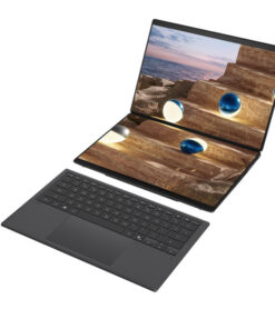 Notebook (โน้ตบุ๊ก) Asus Zenbook DUO UX8407AA-SN749WA Intel Core Ultra X7 358H/32GB/512GB SSD/14.0″ 3K OLED/Intel Arc/Windows 11 Home (Moher Gray)