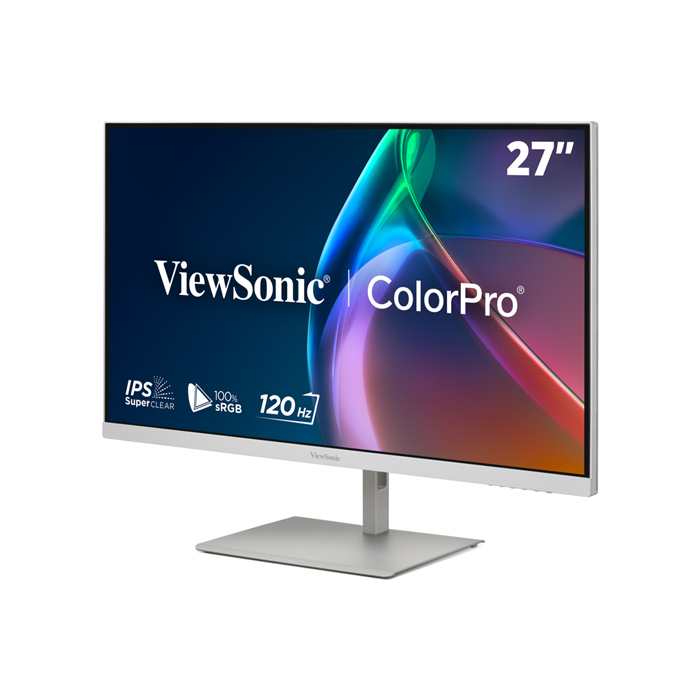 Monitor (จอมอนิเตอร์) ViewSonic VP2766-2K-W 27" 120Hz 2K QHD Pantone Validated 100% sRGB & Factory Calibrated White Monitor with 90W USB-C - Image 2