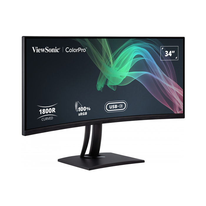 Monitor (จอมอนิเตอร์) ViewSonic VP3481a 34”( Viewable) UWQHD+ Pantone validated 100% sRGB Curved monitor with docking station - Image 4