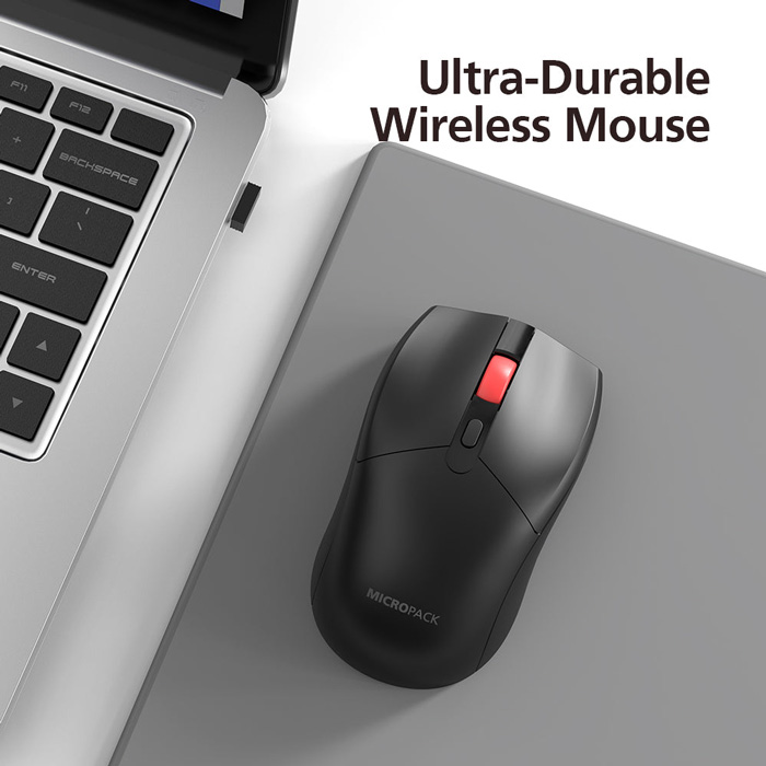 Wireless Mouse (เมาส์ แบบไร้สาย) Micropack MP-702W Pro-Black - Image 5