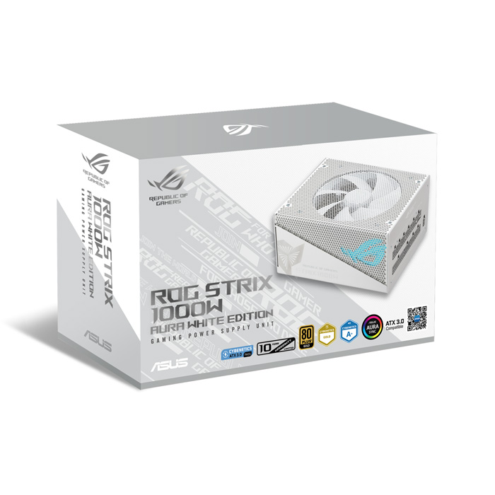 Power Supply (อุปกรณ์จ่ายไฟ) ASUS Strix 1000W Gold Aura White Edition (90YE00P5-B0ZA00) 1000W 80 Plus Gold-White - Image 10