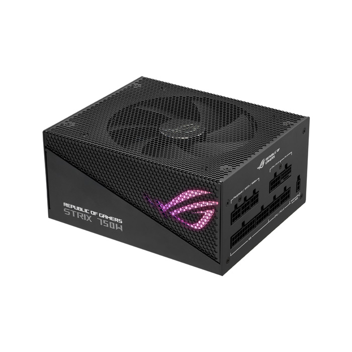 Power Supply (อุปกรณ์จ่ายไฟ) ASUS STRIX 750W Gold Aura Edition (90YE00P3-B0DA00) 80 Plus Gold-Black - Image 2