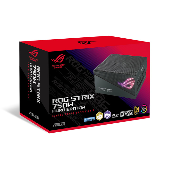 Power Supply (อุปกรณ์จ่ายไฟ) ASUS STRIX 750W Gold Aura Edition (90YE00P3-B0DA00) 80 Plus Gold-Black - Image 11