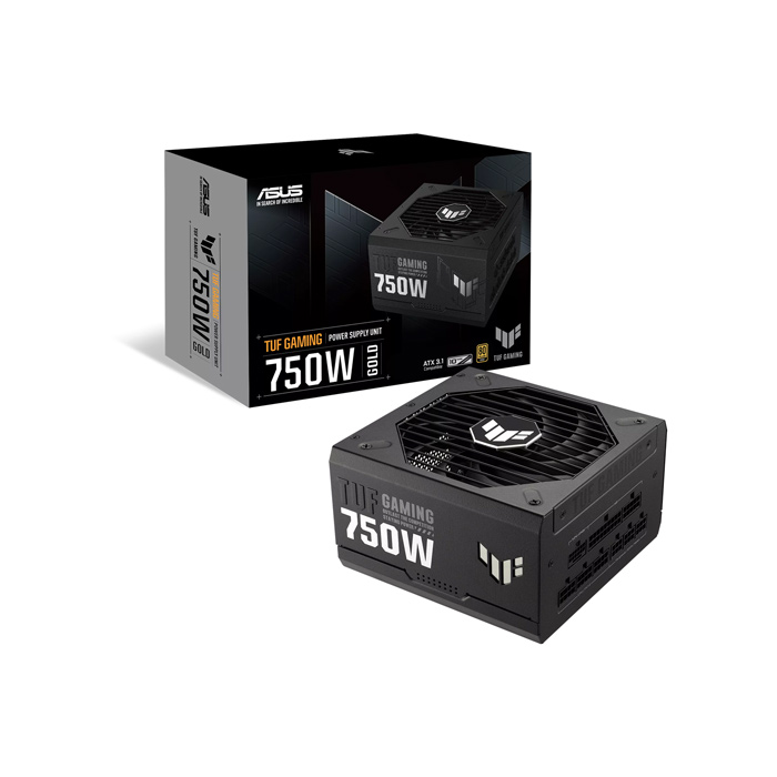 Power Supply ASUS TUF Gaming 750W Gold รุ่น 90YE00S3-B0DA00 กำลังไฟ 750W พร้อมมาตรฐาน 80 PLUS Gold และระบบป้องกันหลายรูปแบบ เหมาะสำหรับ PC Gaming