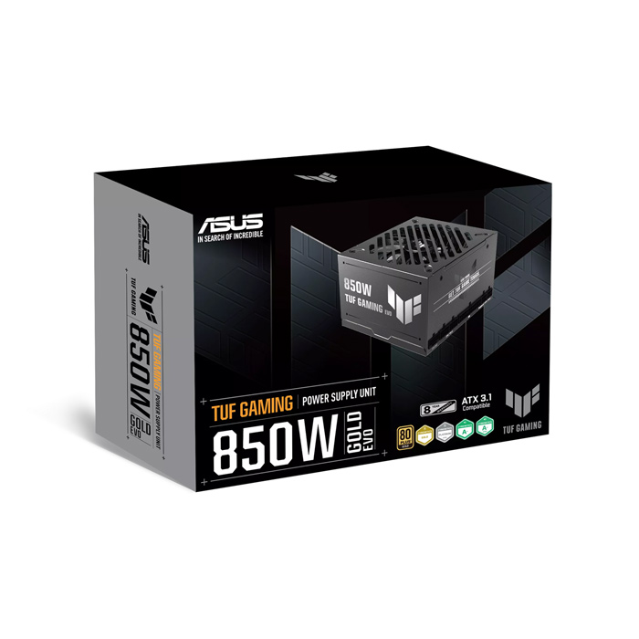 Power Supply (อุปกรณ์จ่ายไฟ) ASUS TUF Gaming 850W Gold EVO POWER SUPPLY (90YE00SA-B0ZA00) 850W 80Plus Gold-Black - Image 10