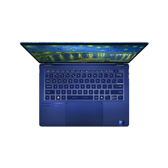 Notebook (โน้ตบุ๊ค) MSI Prestige 14 Flip AI+ 280THY Starry Night Over the Rhone Core Ultra X9 378H/32GB/1TB SSD/14" FHD+/Intel Arc/Win11 Home (Starry Night Over the Rhone) - Image 6