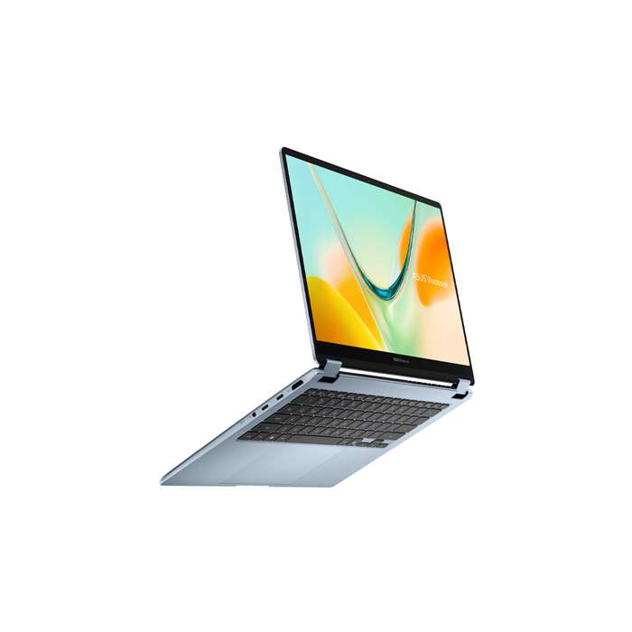Notebook (โน้ตบุ๊กฝาพับ 360 องศา) ASUS Vivobook S14 TP5408QA-UZ016WA Snapdragon® X X1 26 100/16GB/256GB/14" WUXGA/win11 Home (Light Blue) - Image 4